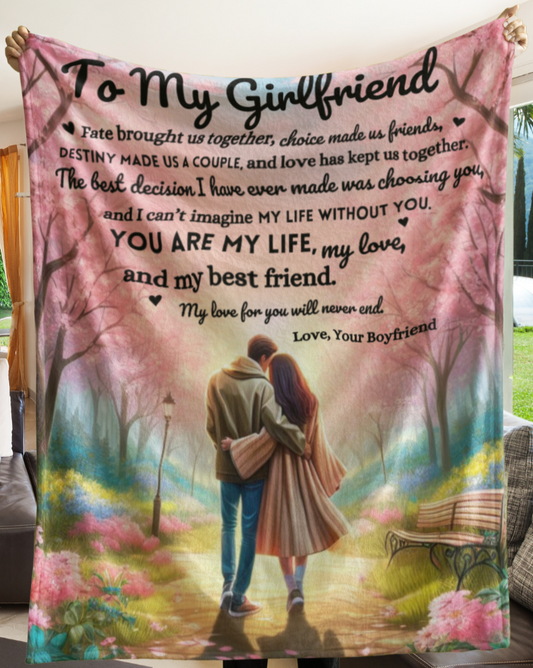 My Life, My Love, My Best Friend |Personalized Blanket | Gift for Couples