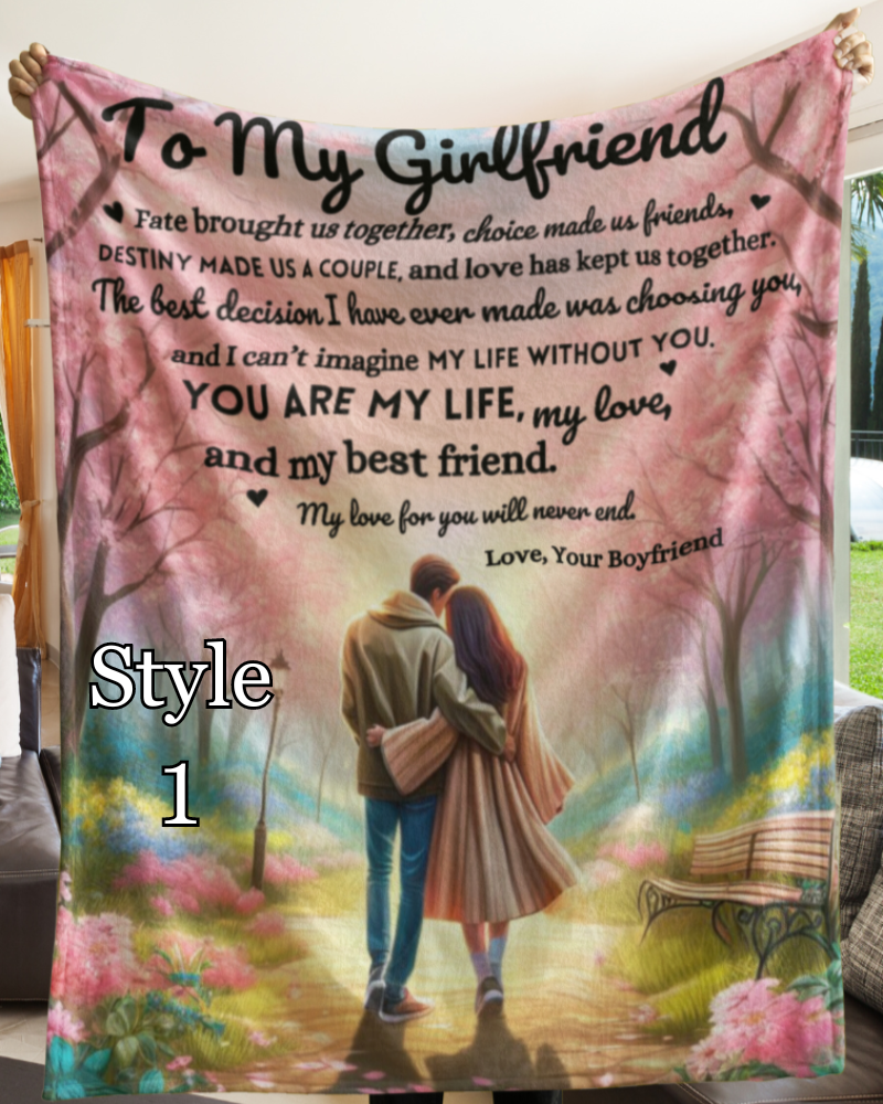 My Life, My Love, My Best Friend |Personalized Blanket | Gift for Couples