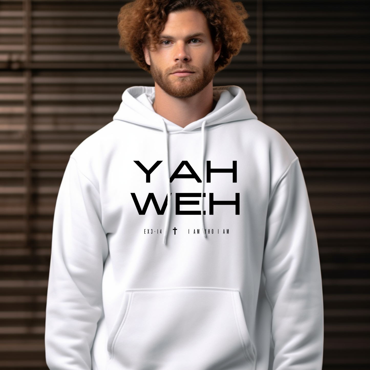 YAHWEH | BLACK TEXT | Pullover Hoodie