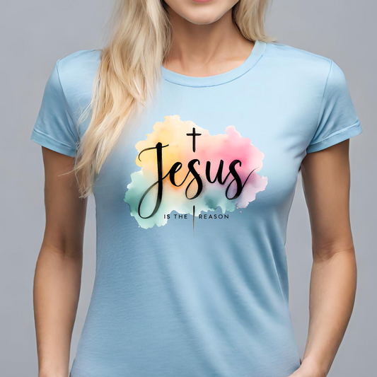 Jesus Is The Reason | Watercolor | T-Shirt