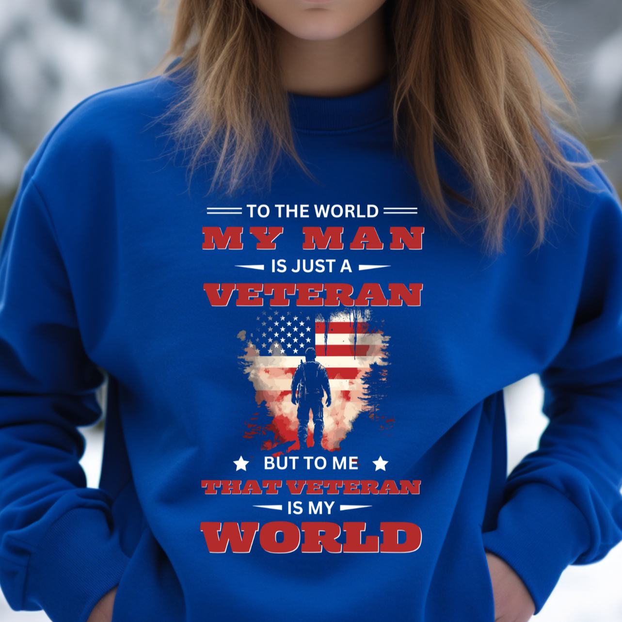 That Veteran Is My World | Gift for U.S Veteran's Wife