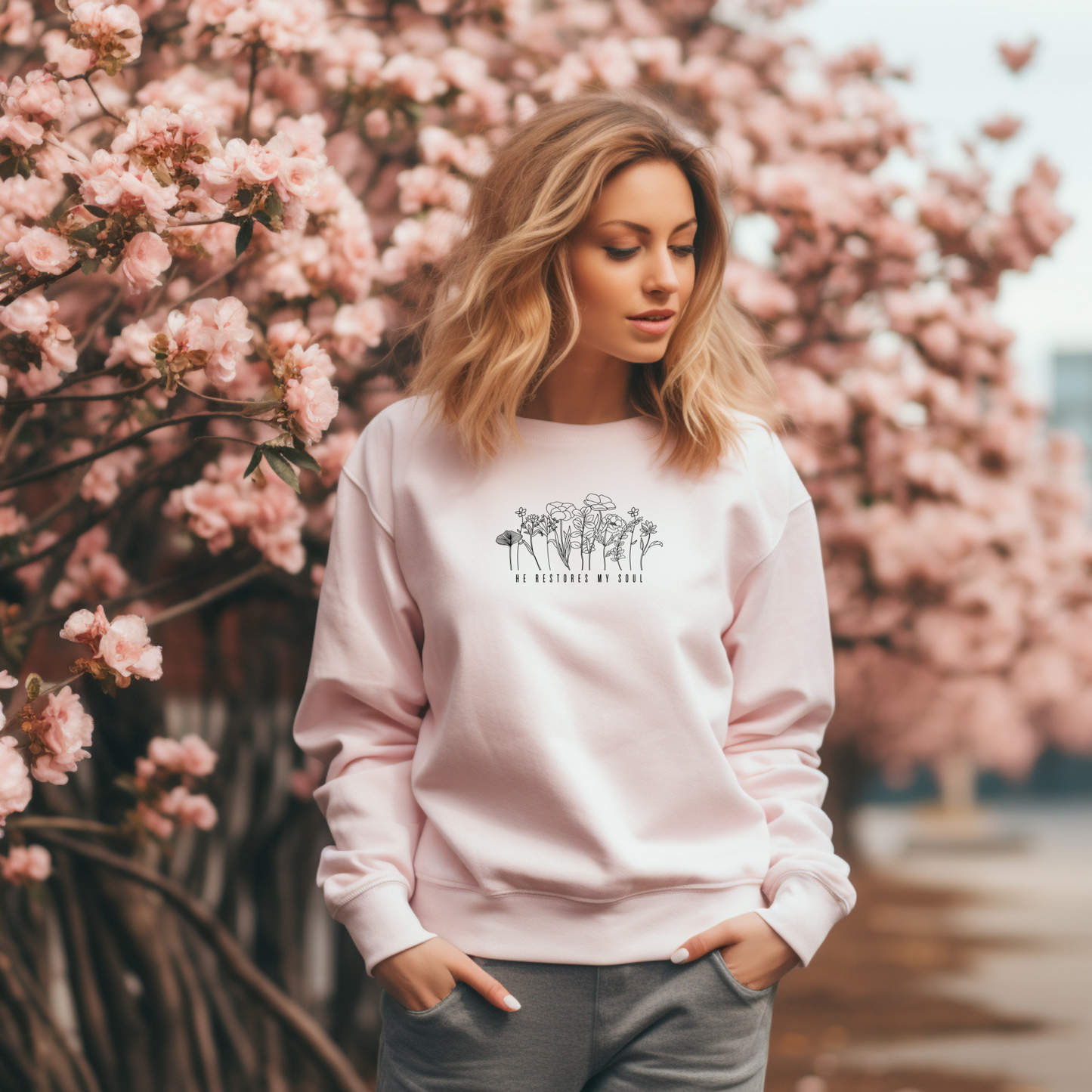 HE restores my soul | Sweatshirt