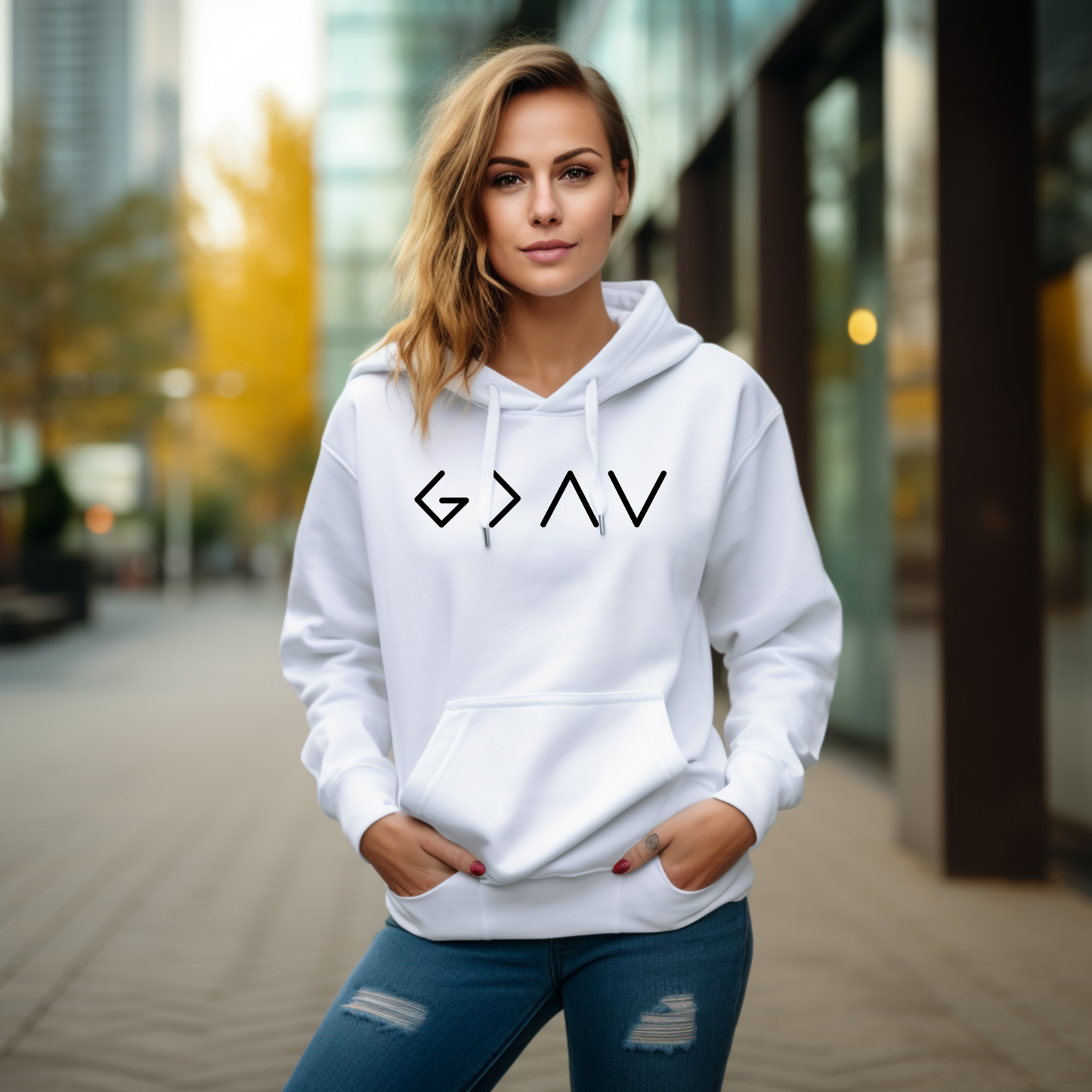 GOD IS GREATER THAN THE HIGHS AND LOWS | Pullover Hoodie