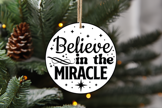 Black and White Jesus Christmas Ornaments (OPTIONS AVAILABLE)
