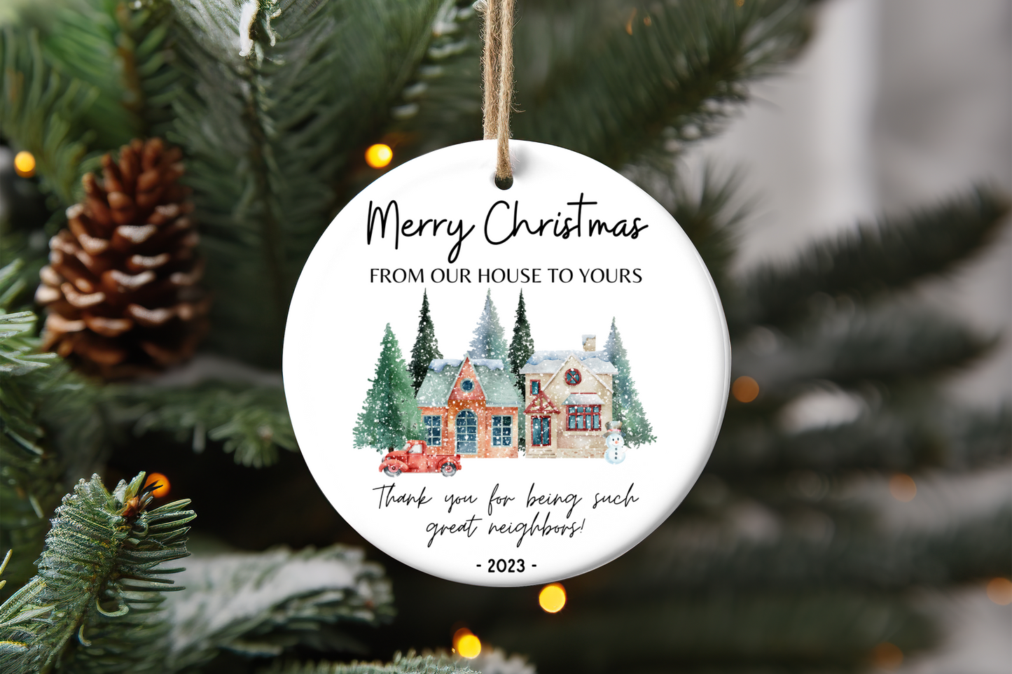 Neighbor Gift Christmas 2023 Ornament