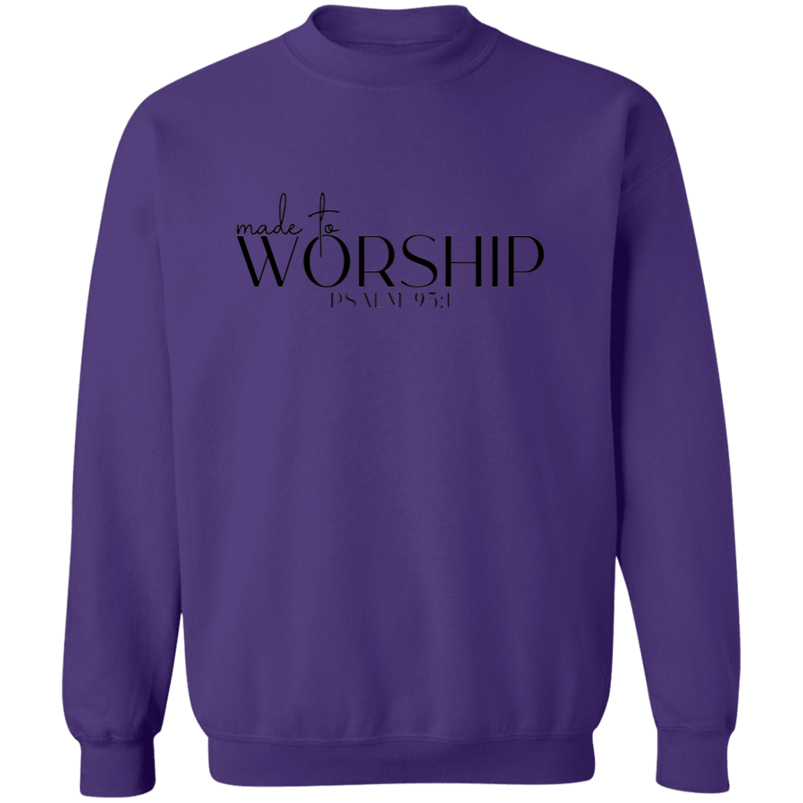 MADE TO WORSHIP SWEATSHIRT, Christian sweatshirt, faith sweatshirt