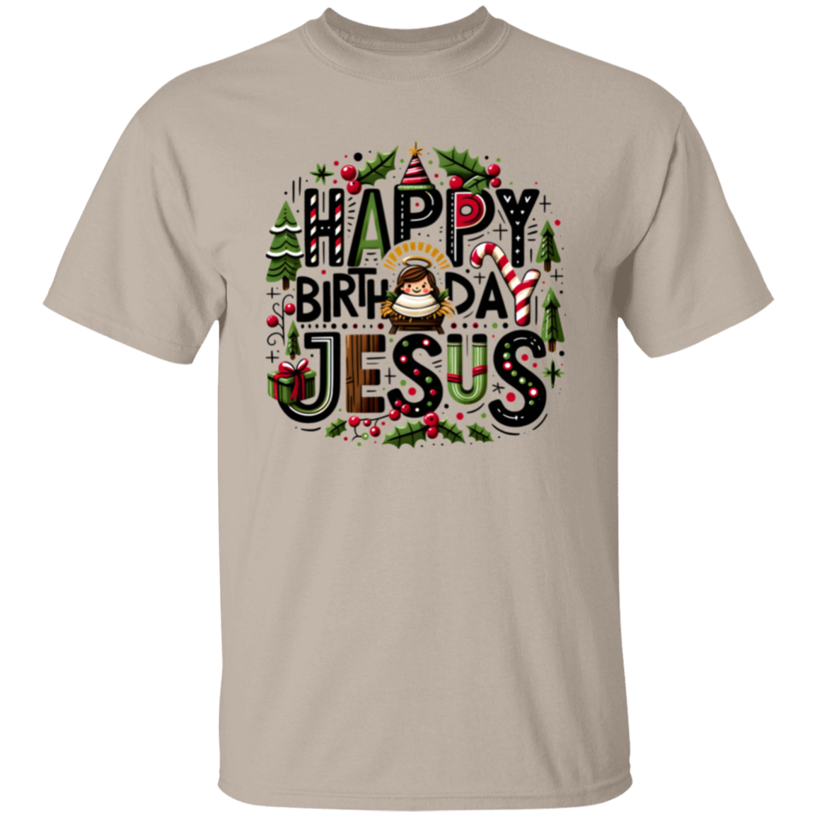 Happy Birthday Jesus Christmas T-Shirt