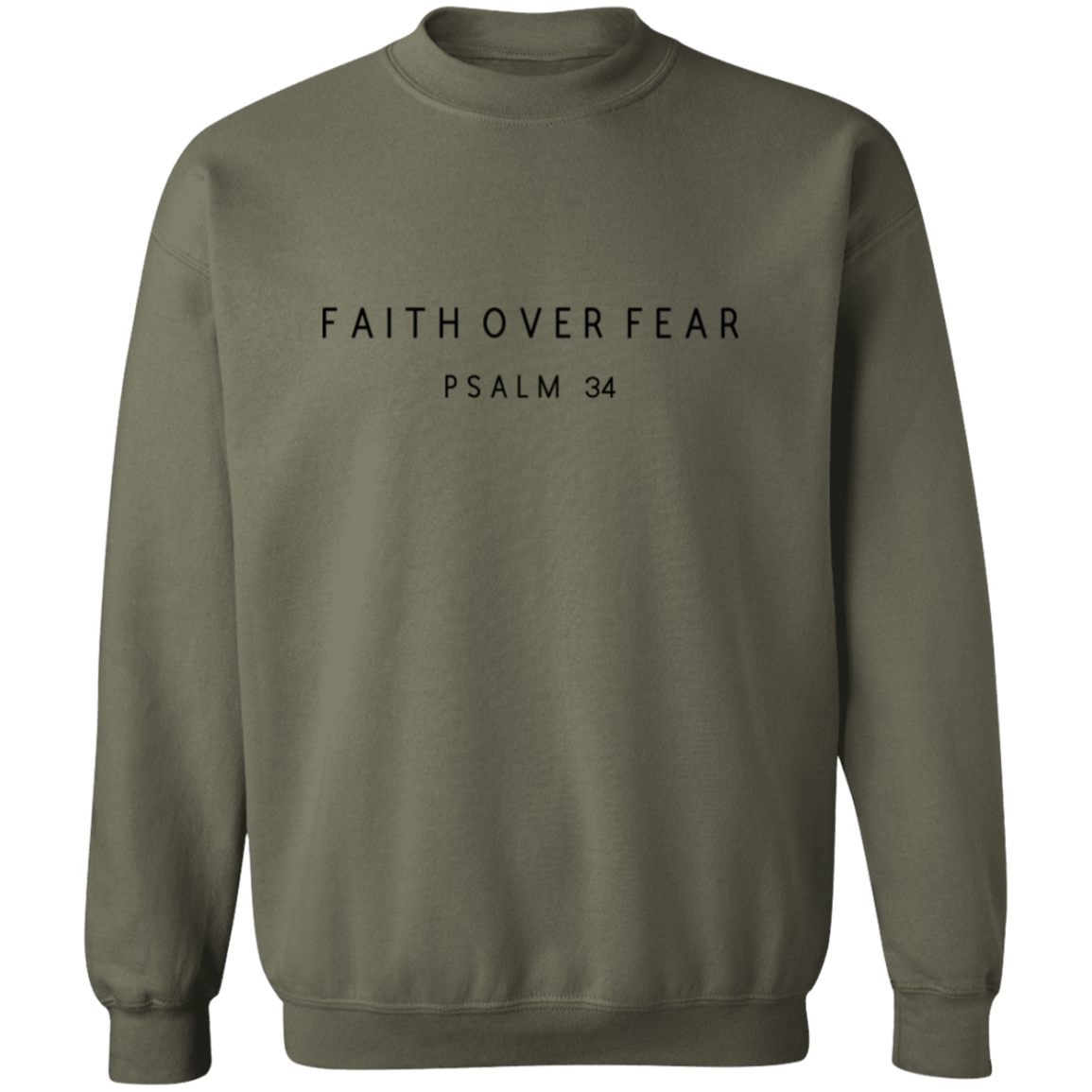 FAITH OVER FEAR Sweatshirt, Christian Sweatshirt, Scripture Sweatshirt, faith sweater
