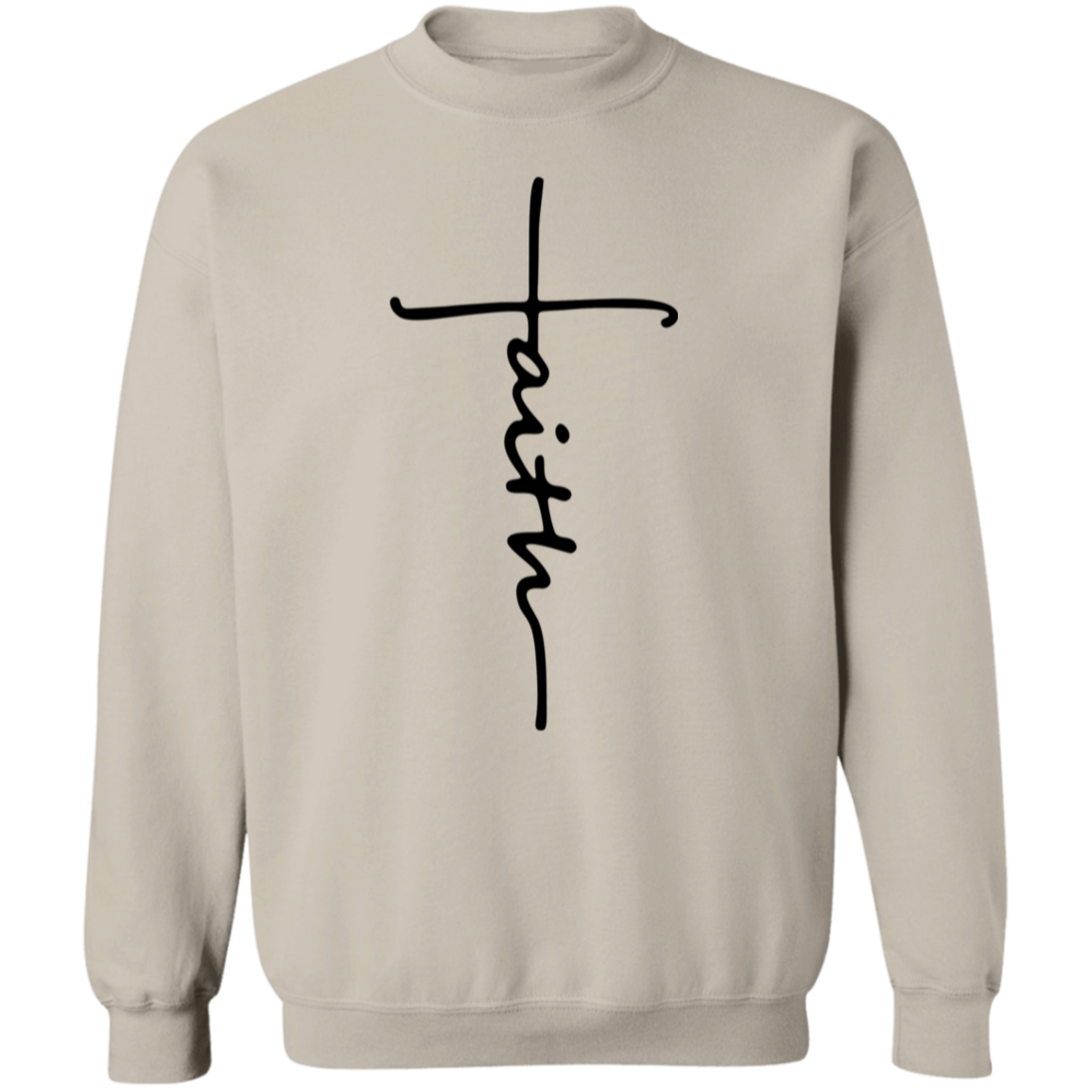 Faith Sweatshirt, Faith Cross Shirt, Christian Gift, Faith Gift, Christian Shirt, Love and Grace Shirt, Believe Shirt, Vertical Cross