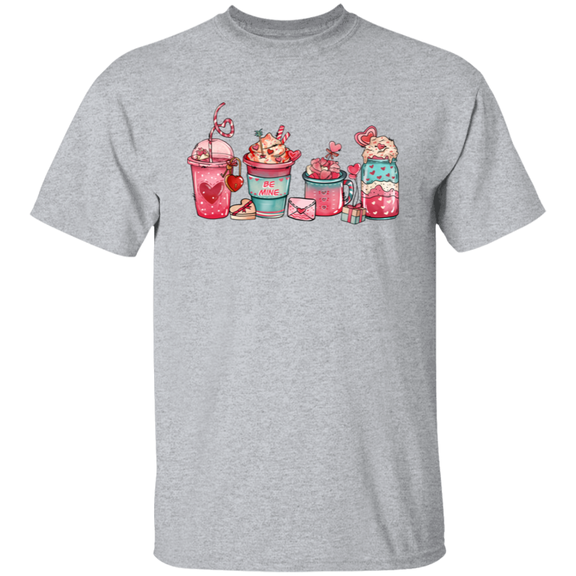 Be Mine Cute Drinks | Valentine | T-Shirt