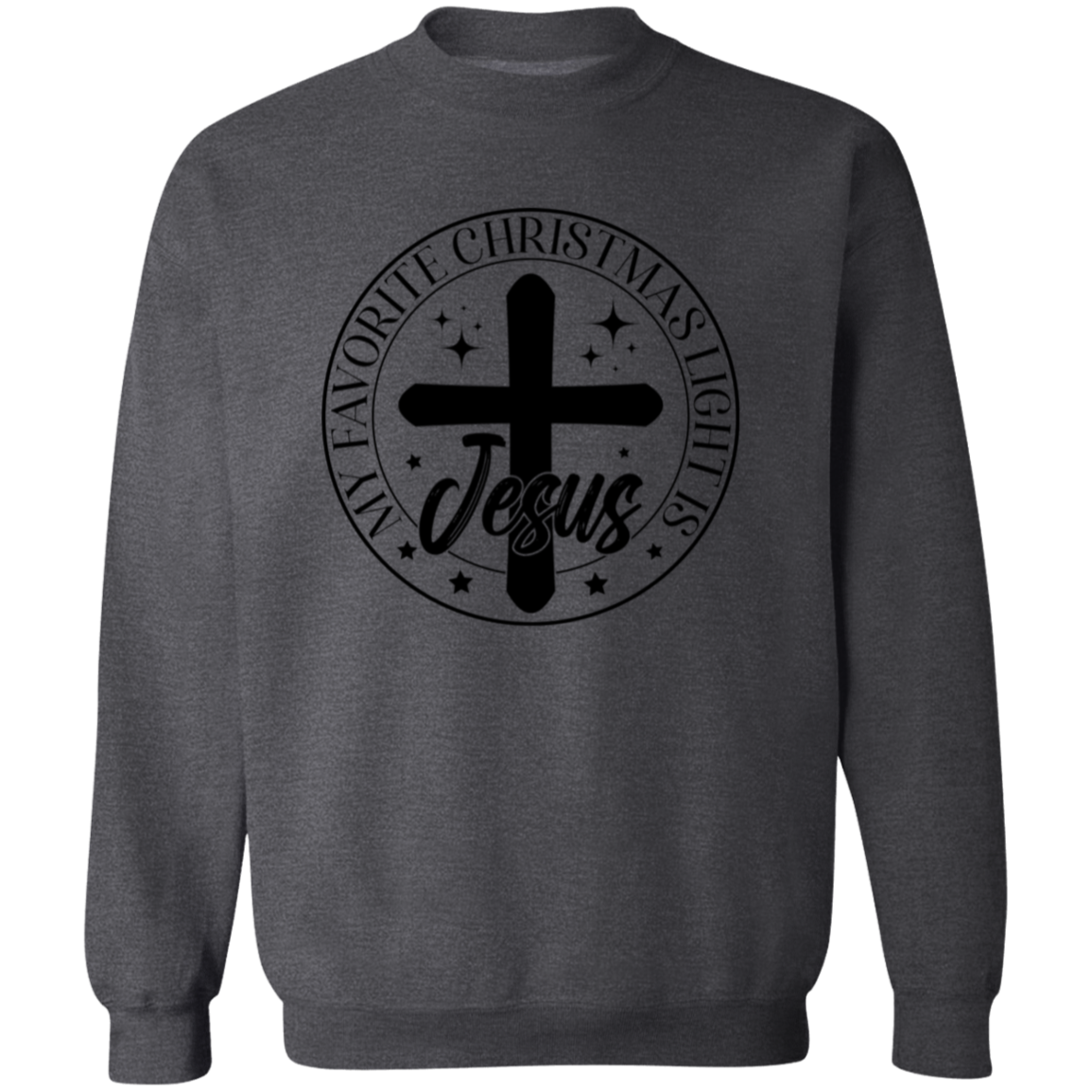 MY FAVORITE CHRISTMAS LIGHT IS JESUS SWEATSHIRT, Christian Christmas sweater, Jesus sweatshirt