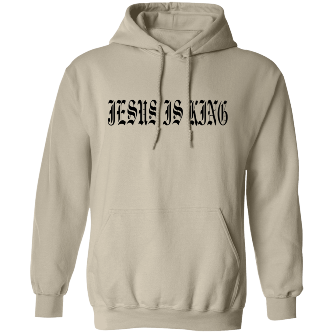 JESUS IS KING | OLD ENGLISH | Pullover Hoodie