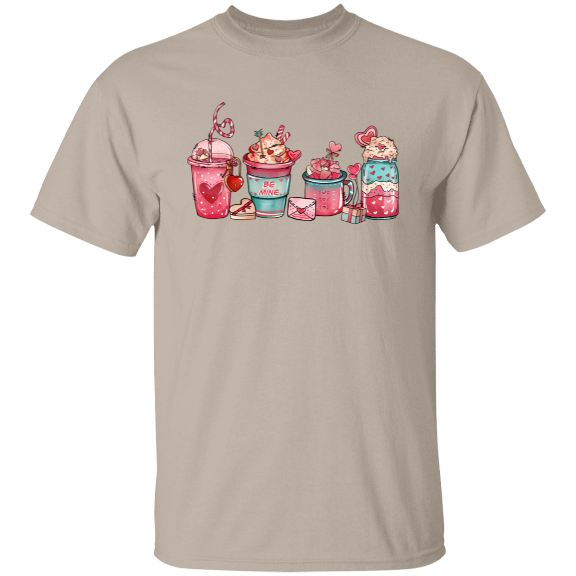 Be Mine Cute Drinks | Valentine | T-Shirt