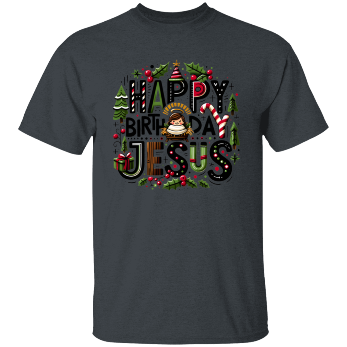 Happy Birthday Jesus Christmas T-Shirt