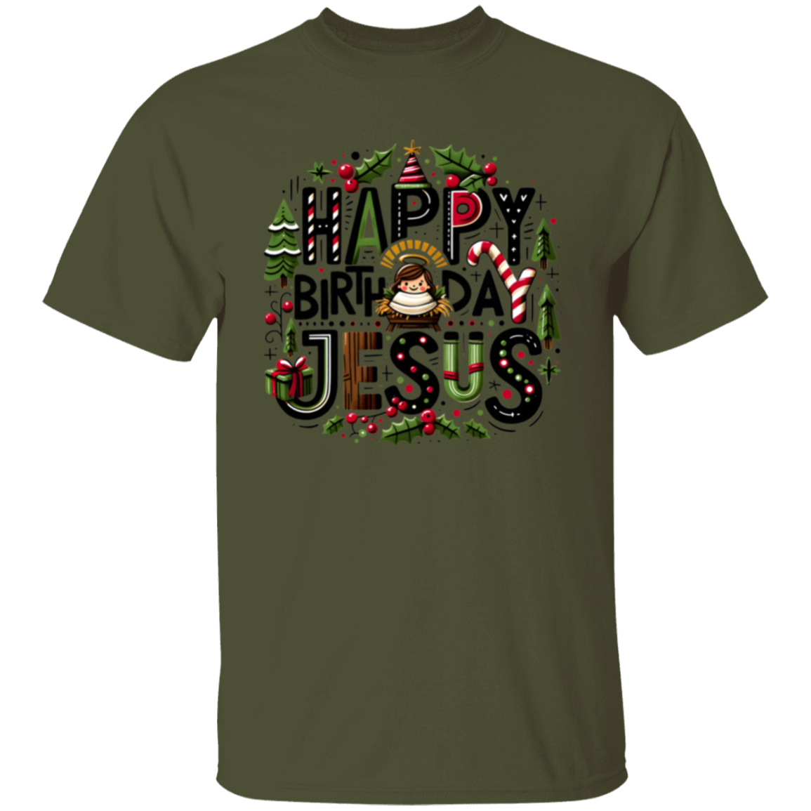 Happy Birthday Jesus Christmas T-Shirt