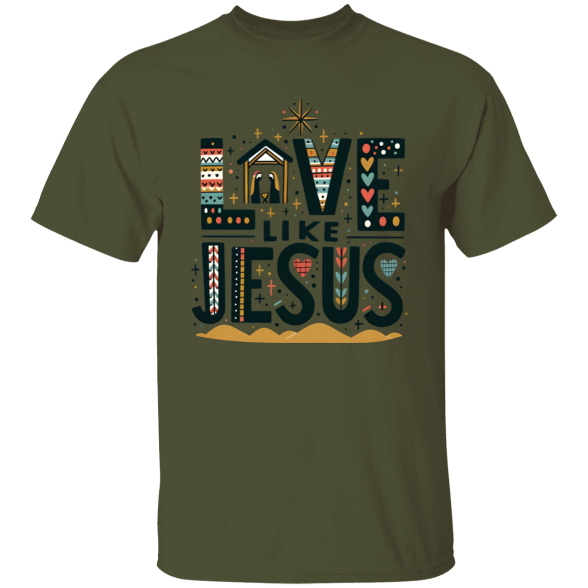 Love Like Jesus Christmas T-Shirt