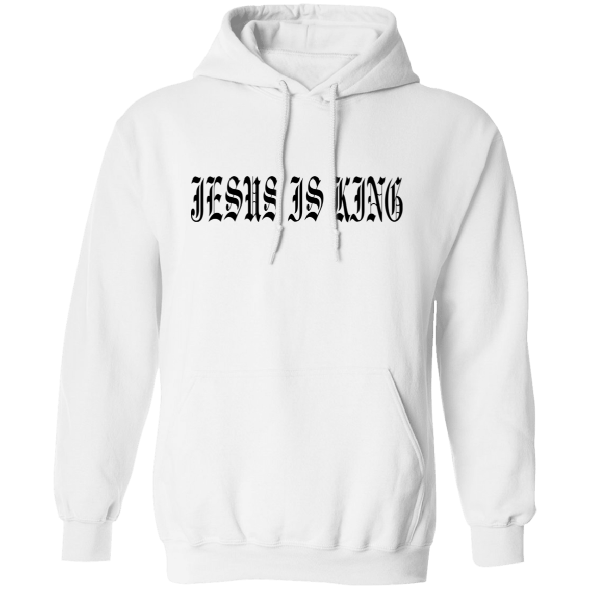 JESUS IS KING | OLD ENGLISH | Pullover Hoodie
