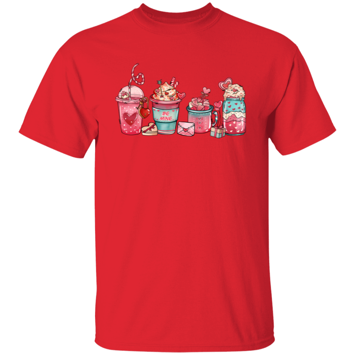 Be Mine Cute Drinks | Valentine | T-Shirt