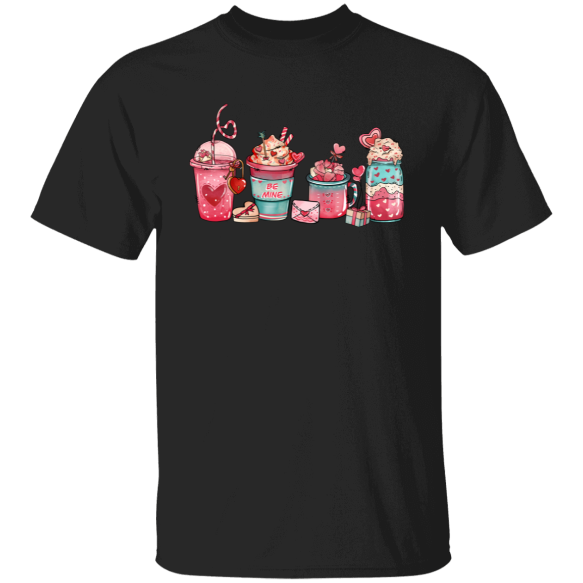 Be Mine Cute Drinks | Valentine | T-Shirt
