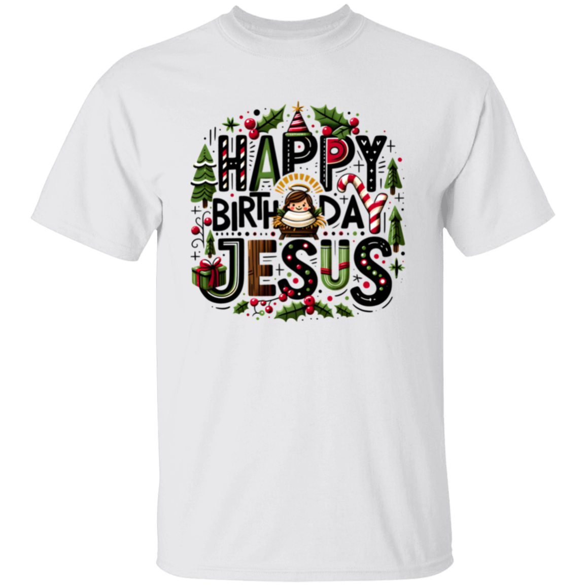 Happy Birthday Jesus Christmas T-Shirt