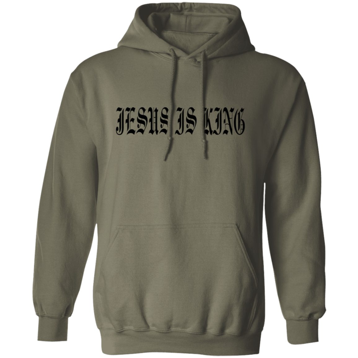 JESUS IS KING | OLD ENGLISH | Pullover Hoodie