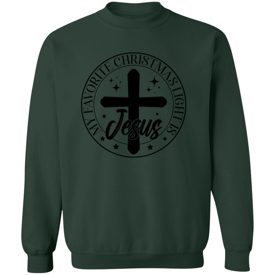 MY FAVORITE CHRISTMAS LIGHT IS JESUS SWEATSHIRT, Christian Christmas sweater, Jesus sweatshirt