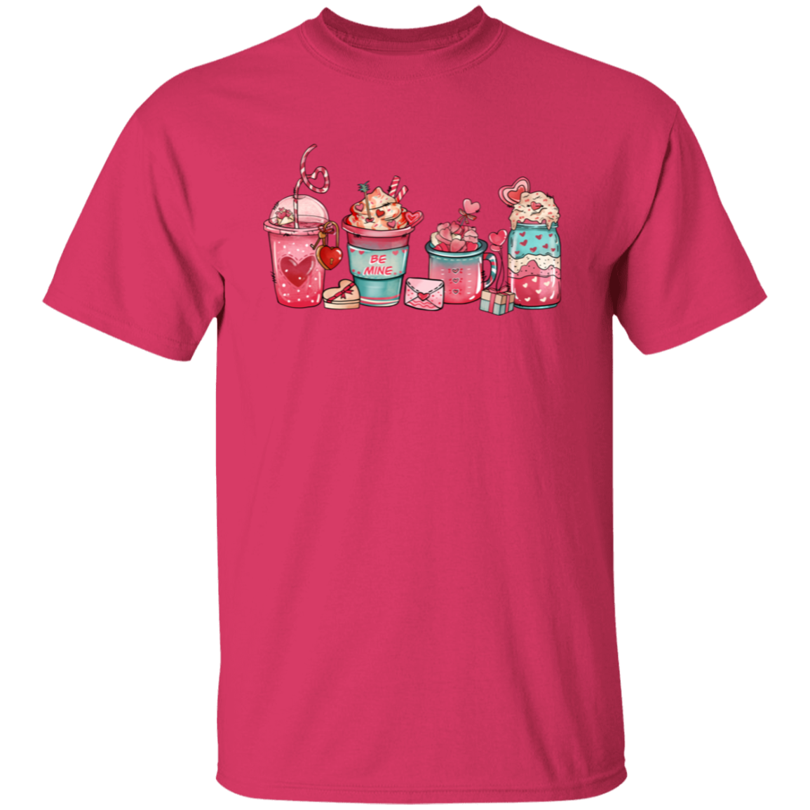 Be Mine Cute Drinks | Valentine | T-Shirt
