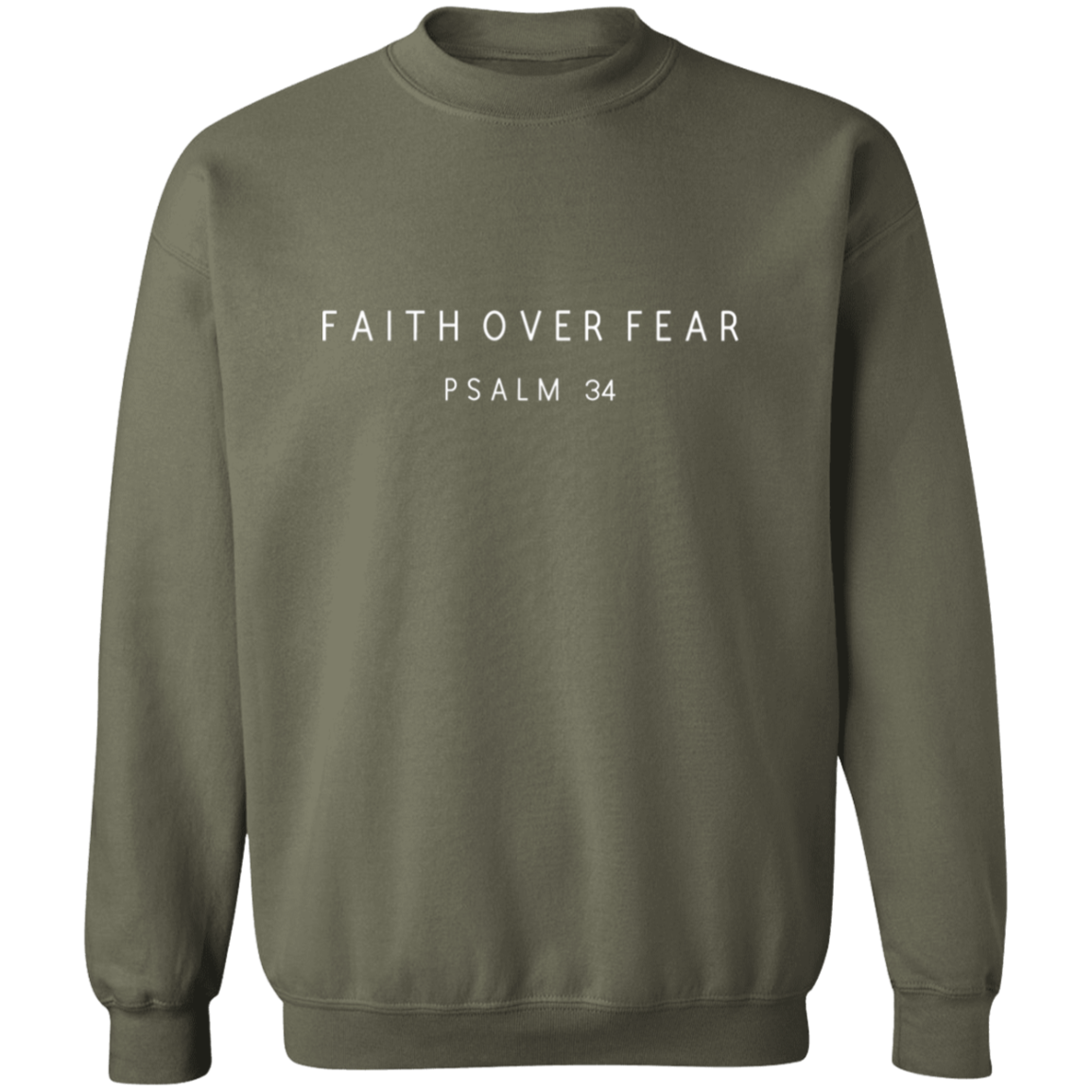 FAITH OVER FEAR Sweatshirt, Christian Sweatshirt, Scripture Sweatshirt, faith sweater