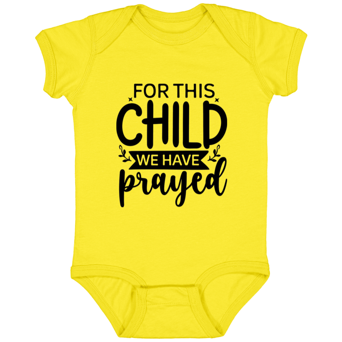 For this Child we have Prayed | Infant Fine Jersey Onesie