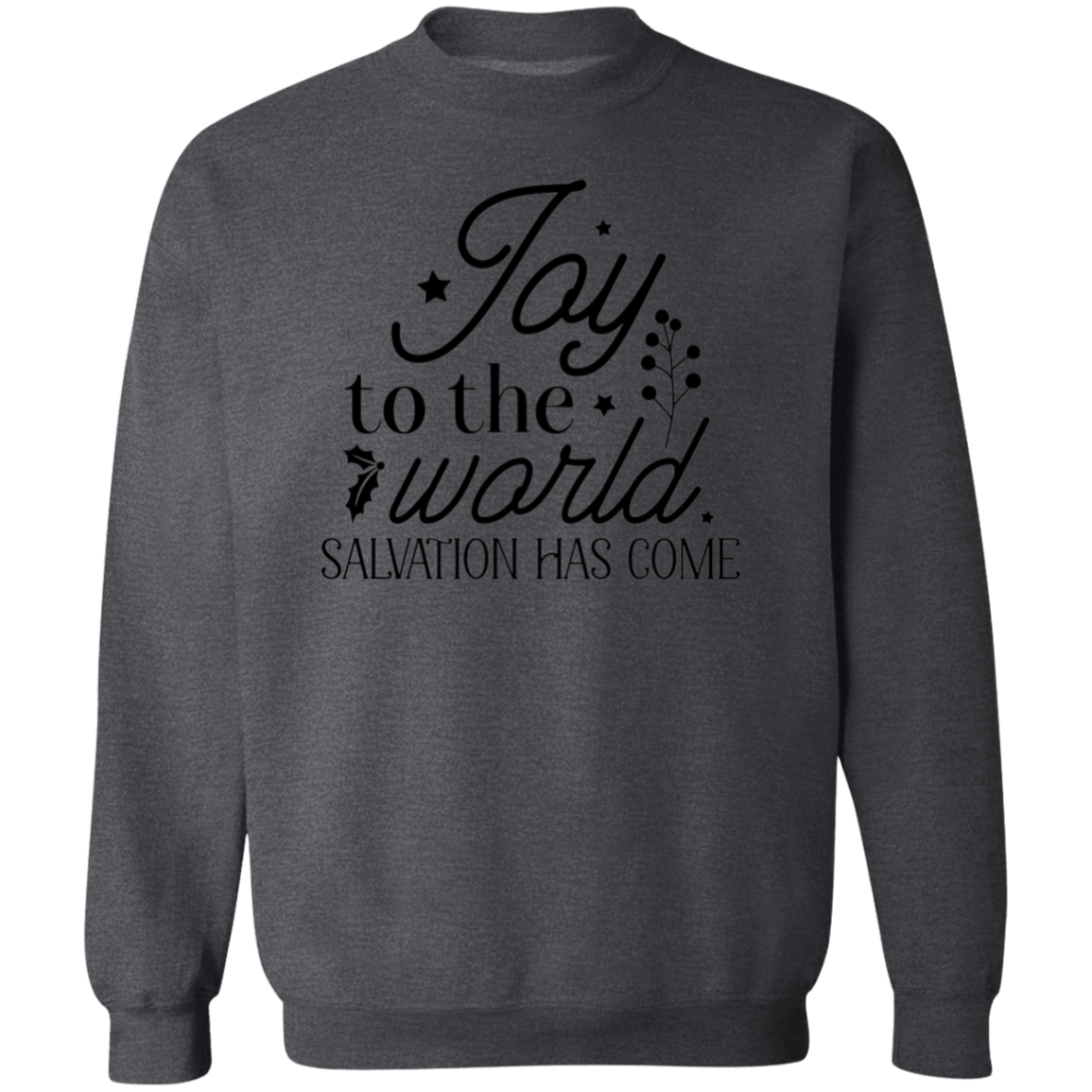 JOY TO THE WORLD SALVATION HAS COME SWEATSHIRT, Christian Christmas sweater, Jesus sweatshirt