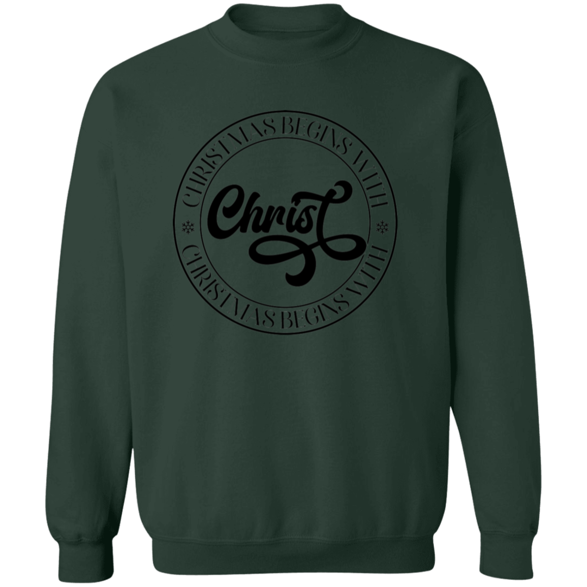 CHRISTMAS BEGINS WITH CHRIST SWEATSHIRT, Christian Christmas sweater, Jesus sweatshirt