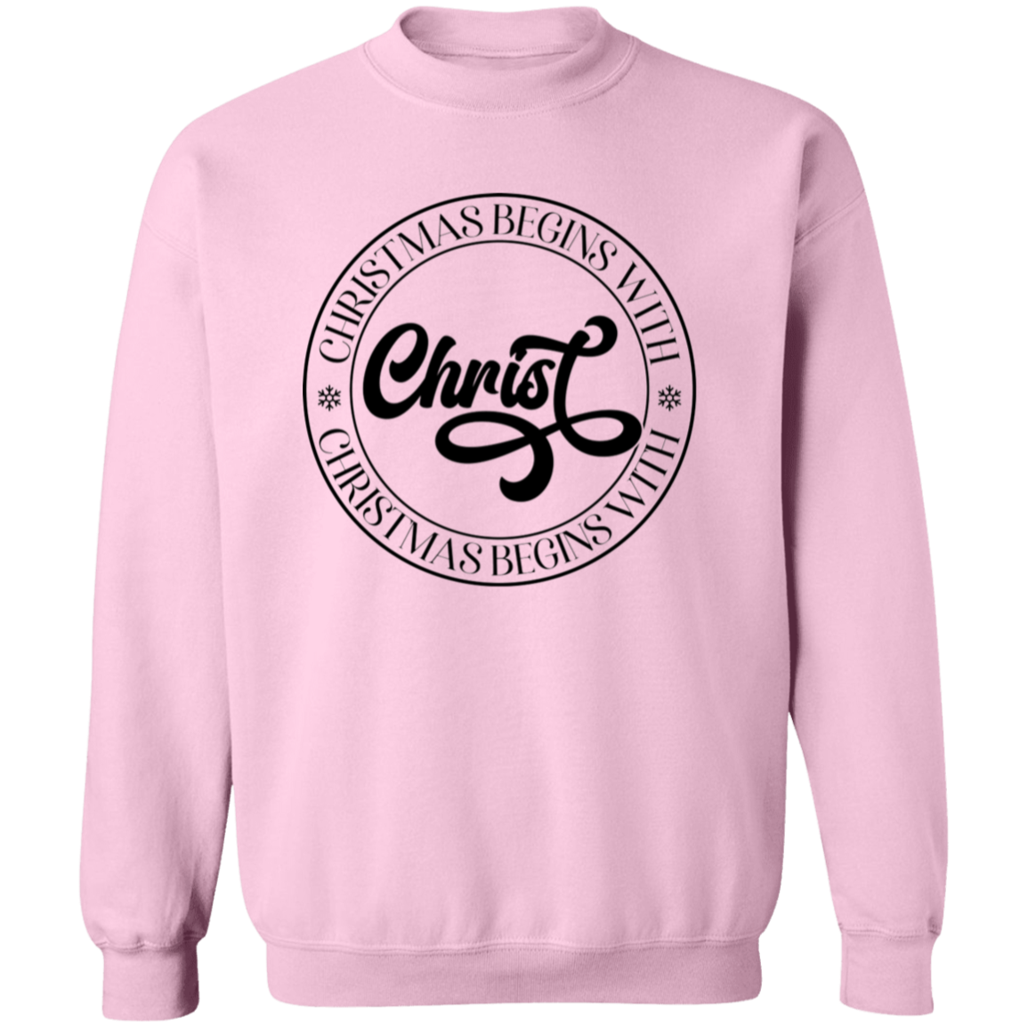 CHRISTMAS BEGINS WITH CHRIST SWEATSHIRT, Christian Christmas sweater, Jesus sweatshirt