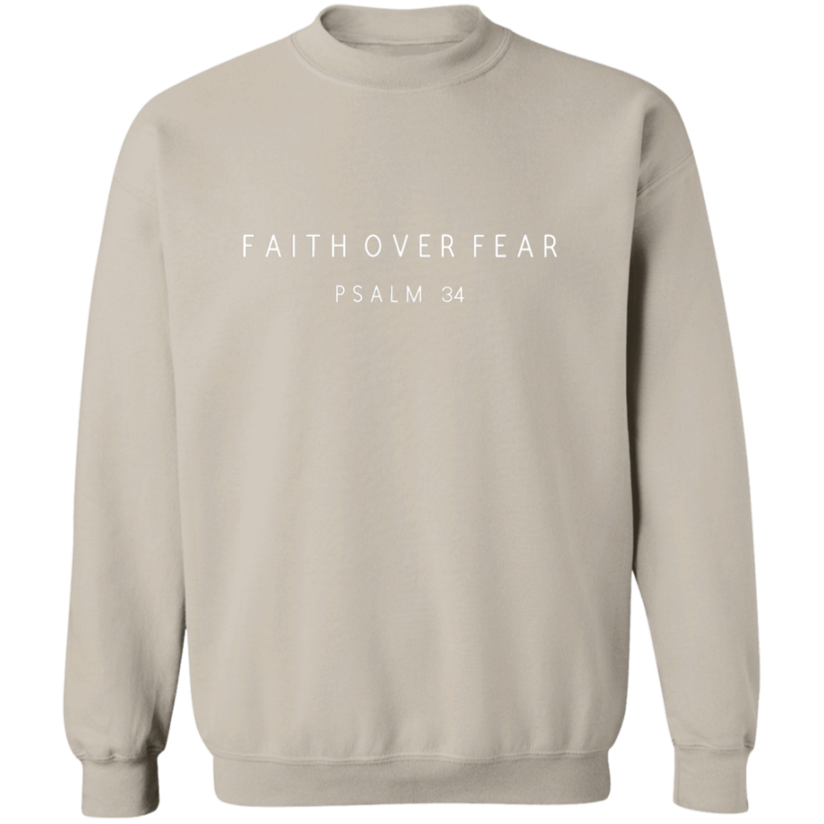 FAITH OVER FEAR Sweatshirt, Christian Sweatshirt, Scripture Sweatshirt, faith sweater
