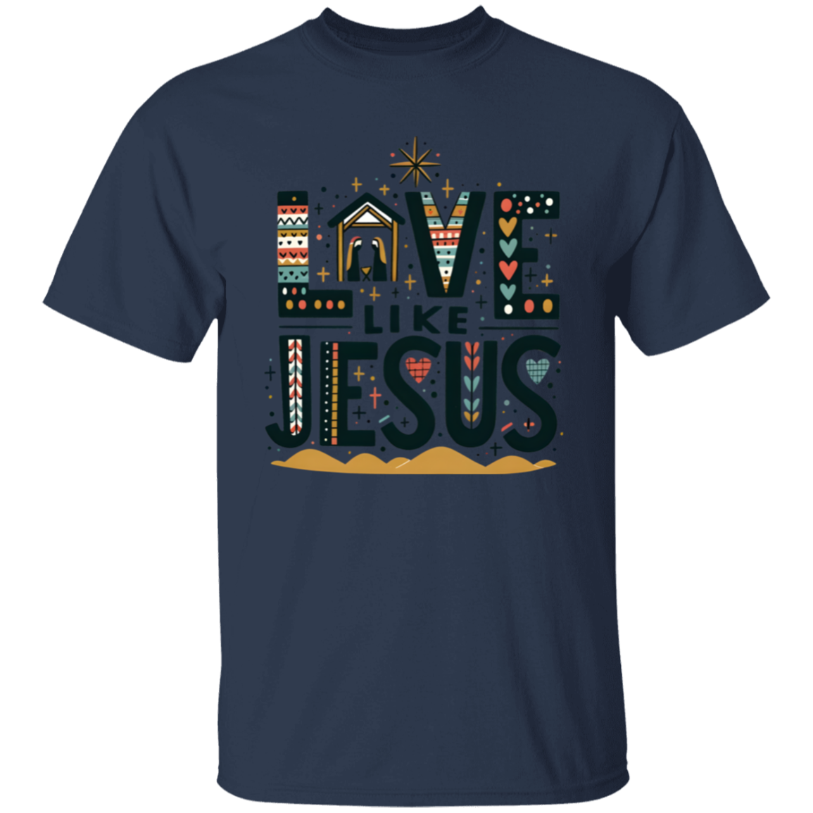 Love Like Jesus Christmas T-Shirt