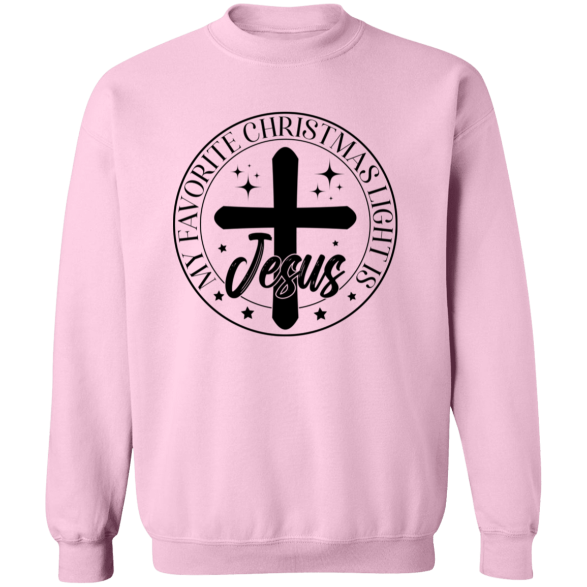 MY FAVORITE CHRISTMAS LIGHT IS JESUS SWEATSHIRT, Christian Christmas sweater, Jesus sweatshirt