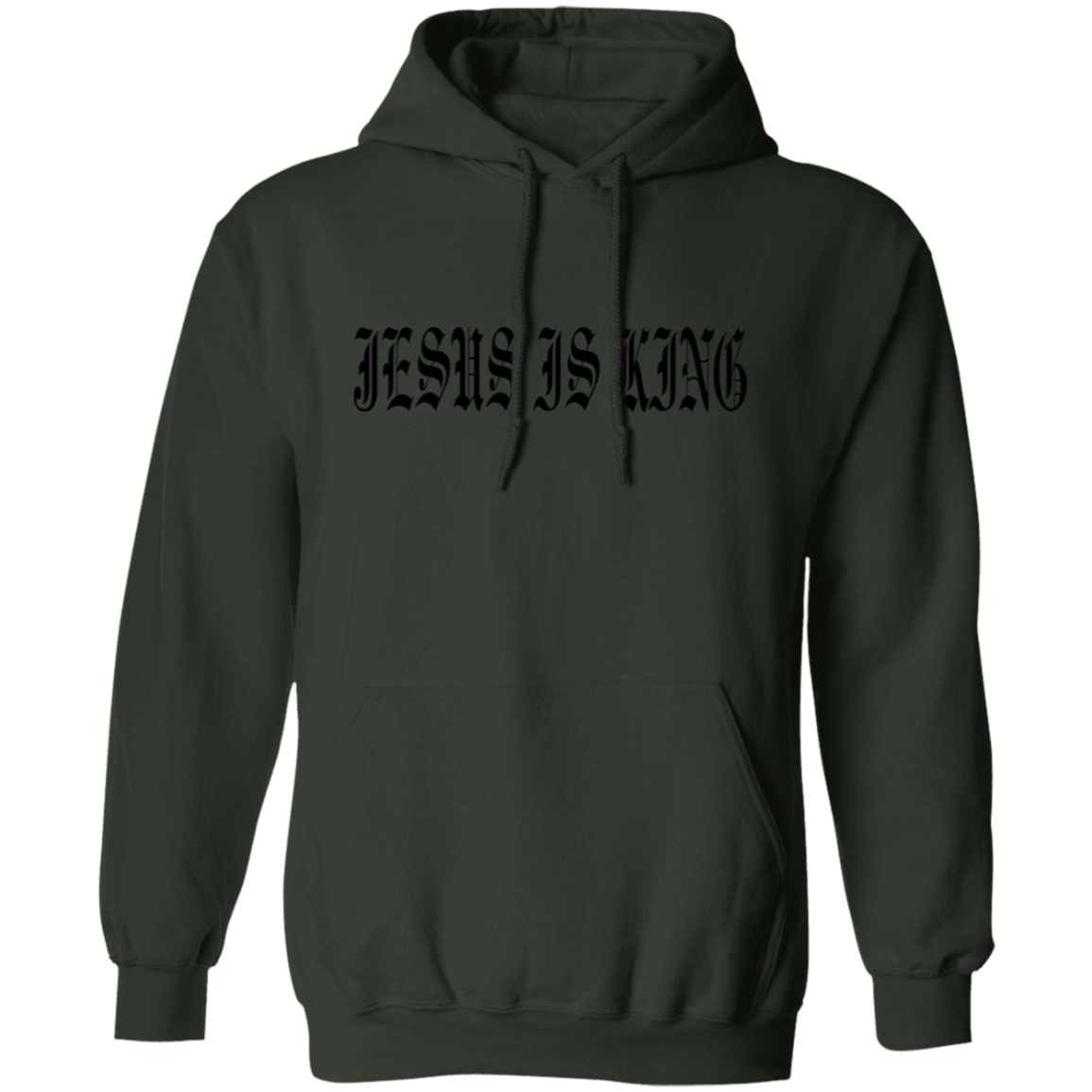 JESUS IS KING | OLD ENGLISH | Pullover Hoodie