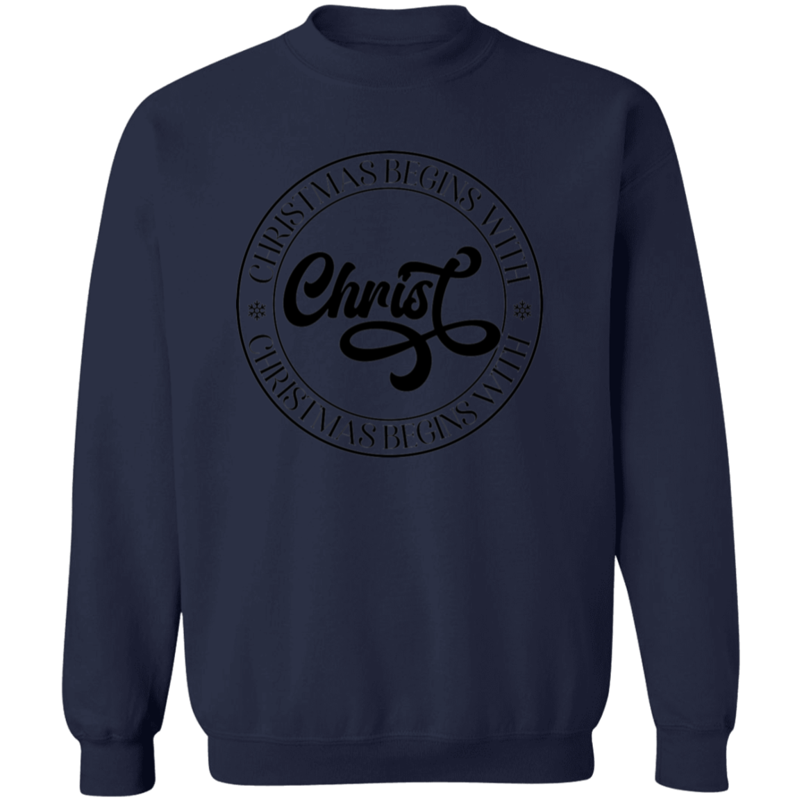 CHRISTMAS BEGINS WITH CHRIST SWEATSHIRT, Christian Christmas sweater, Jesus sweatshirt