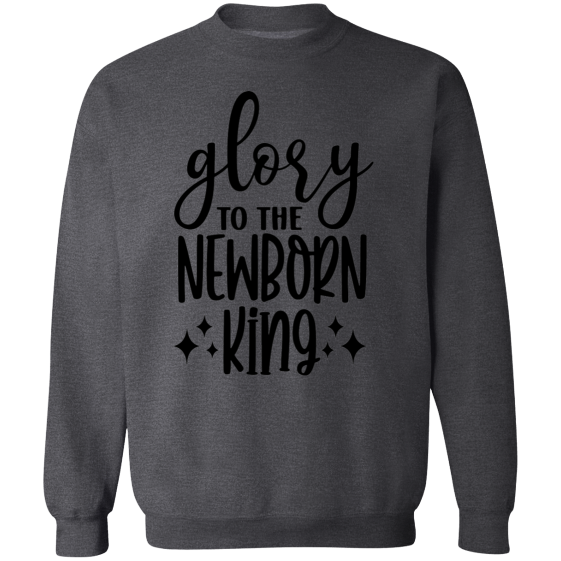 GLORY TO THE NEWBORN KING SWEATSHIRT, Christian Christmas sweater, Jesus sweatshirt