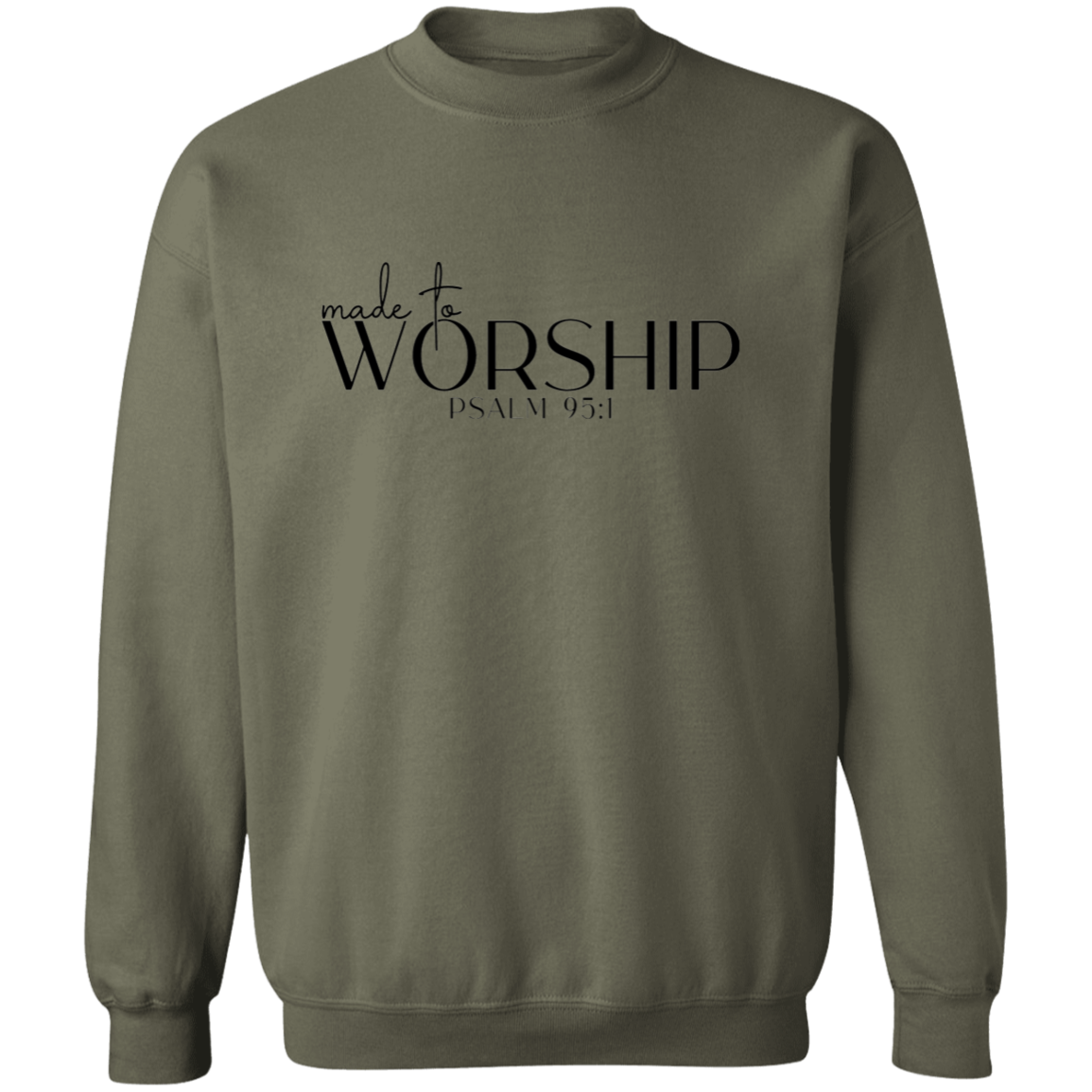 MADE TO WORSHIP SWEATSHIRT, Christian sweatshirt, faith sweatshirt