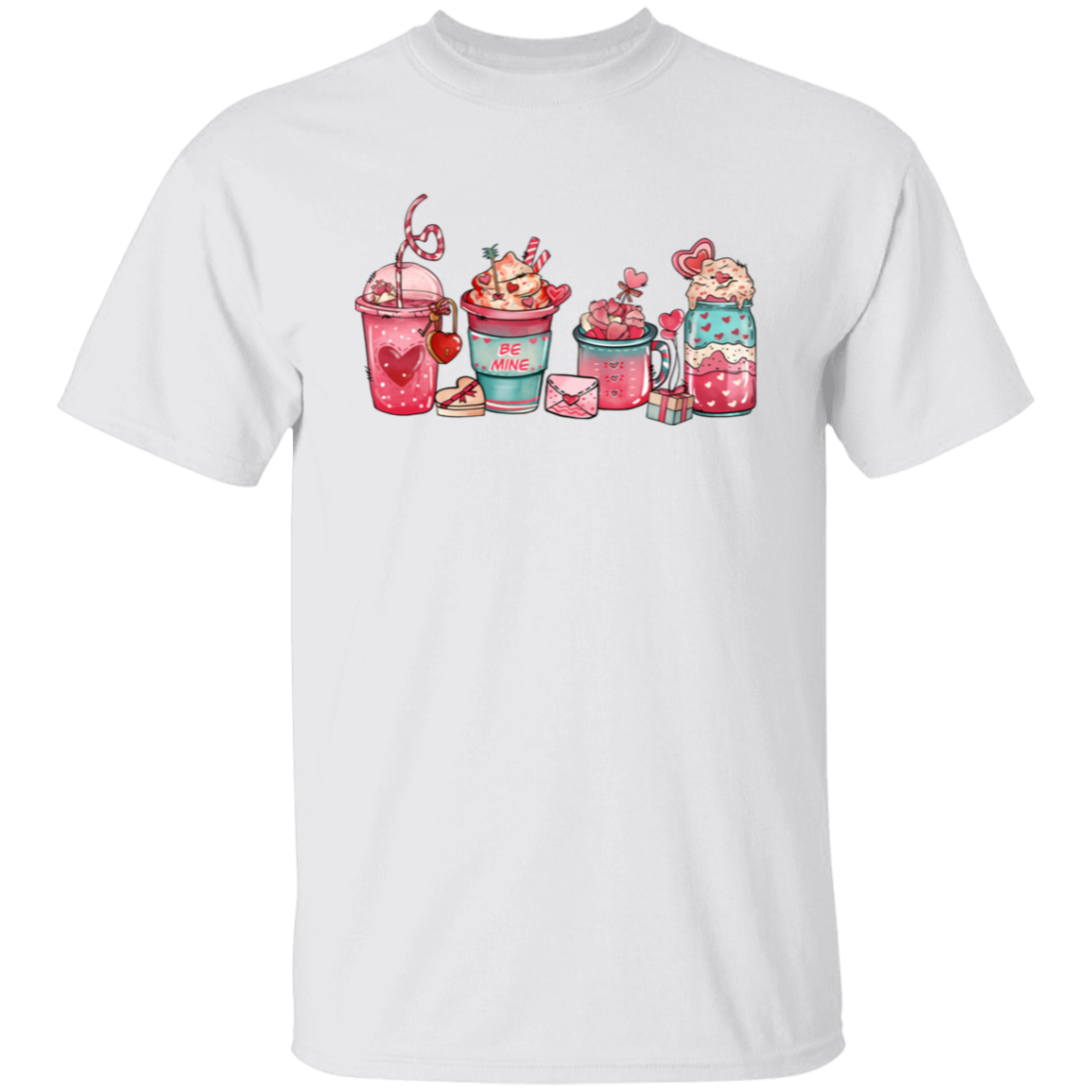 Be Mine Cute Drinks | Valentine | T-Shirt