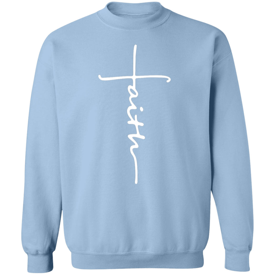 Faith Sweatshirt, Faith Cross Shirt, Christian Gift, Faith Gift, Christian Shirt, Love and Grace Shirt, Believe Shirt, Vertical Cross