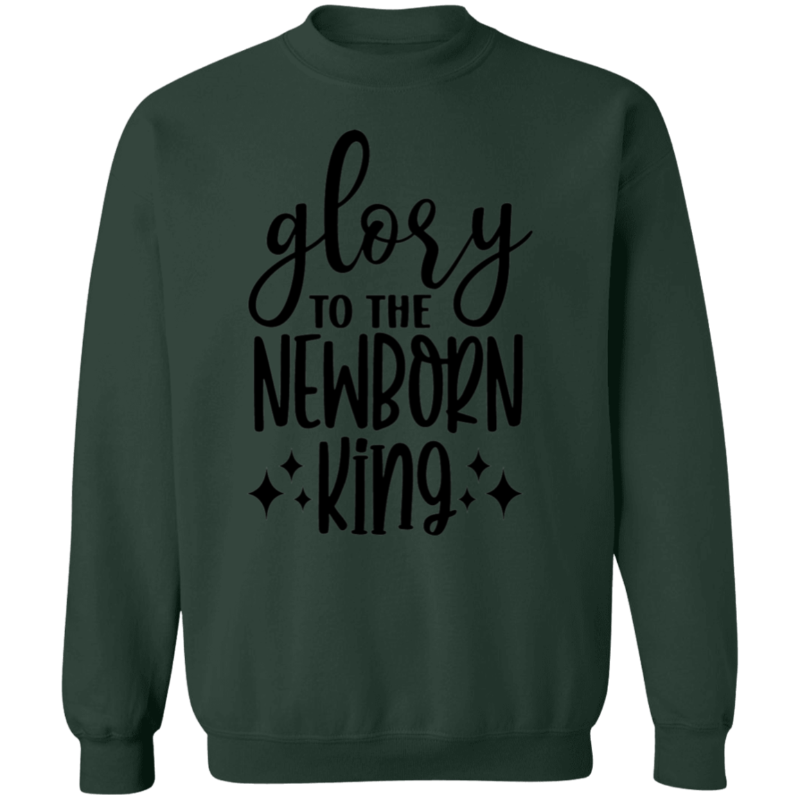 GLORY TO THE NEWBORN KING SWEATSHIRT, Christian Christmas sweater, Jesus sweatshirt