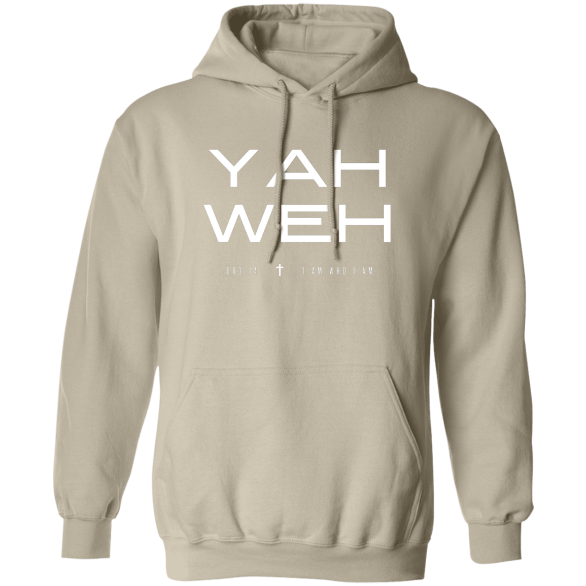 YAHWEH | WHITE TEXT | Pullover Hoodie
