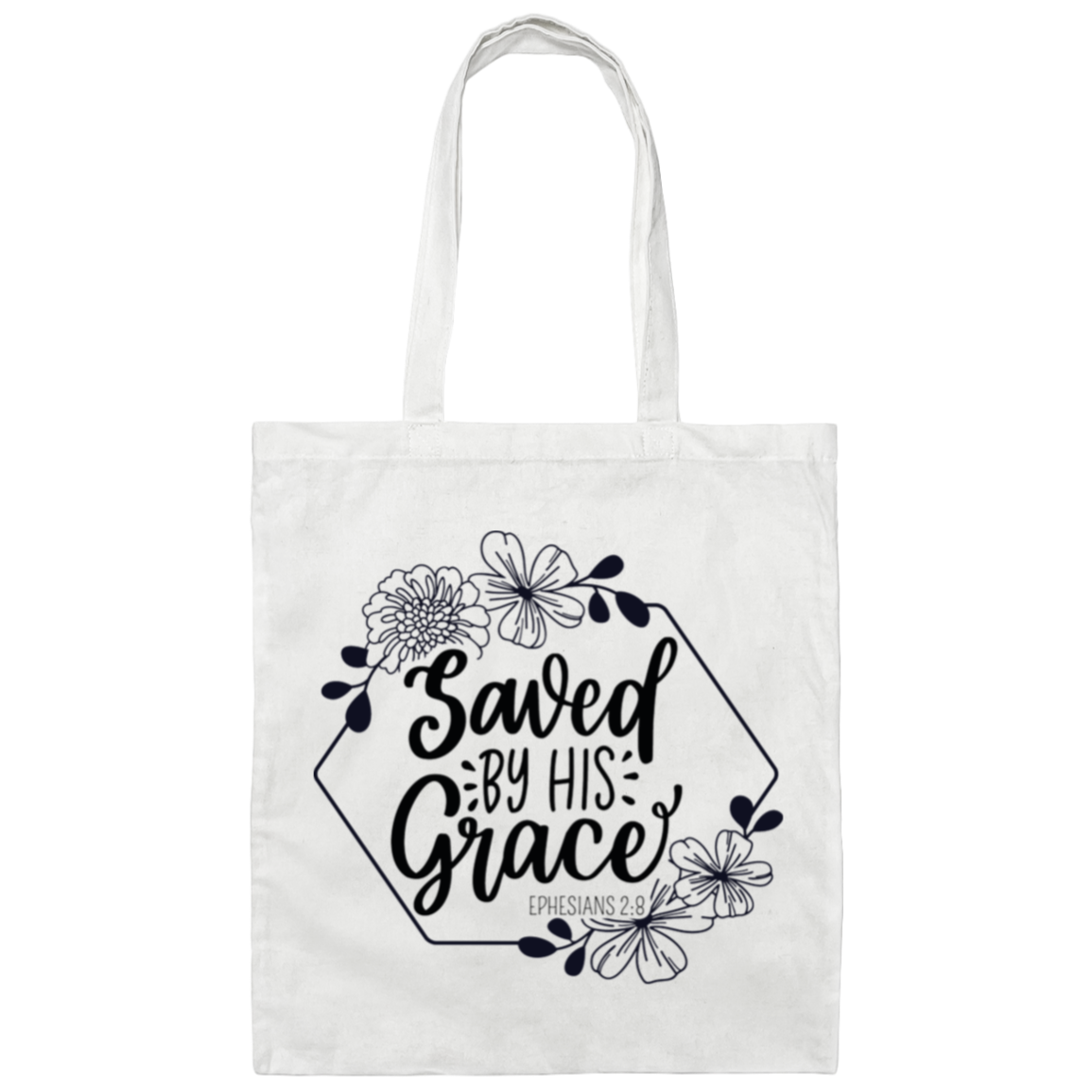 Saved By His Grace | Tote Bag