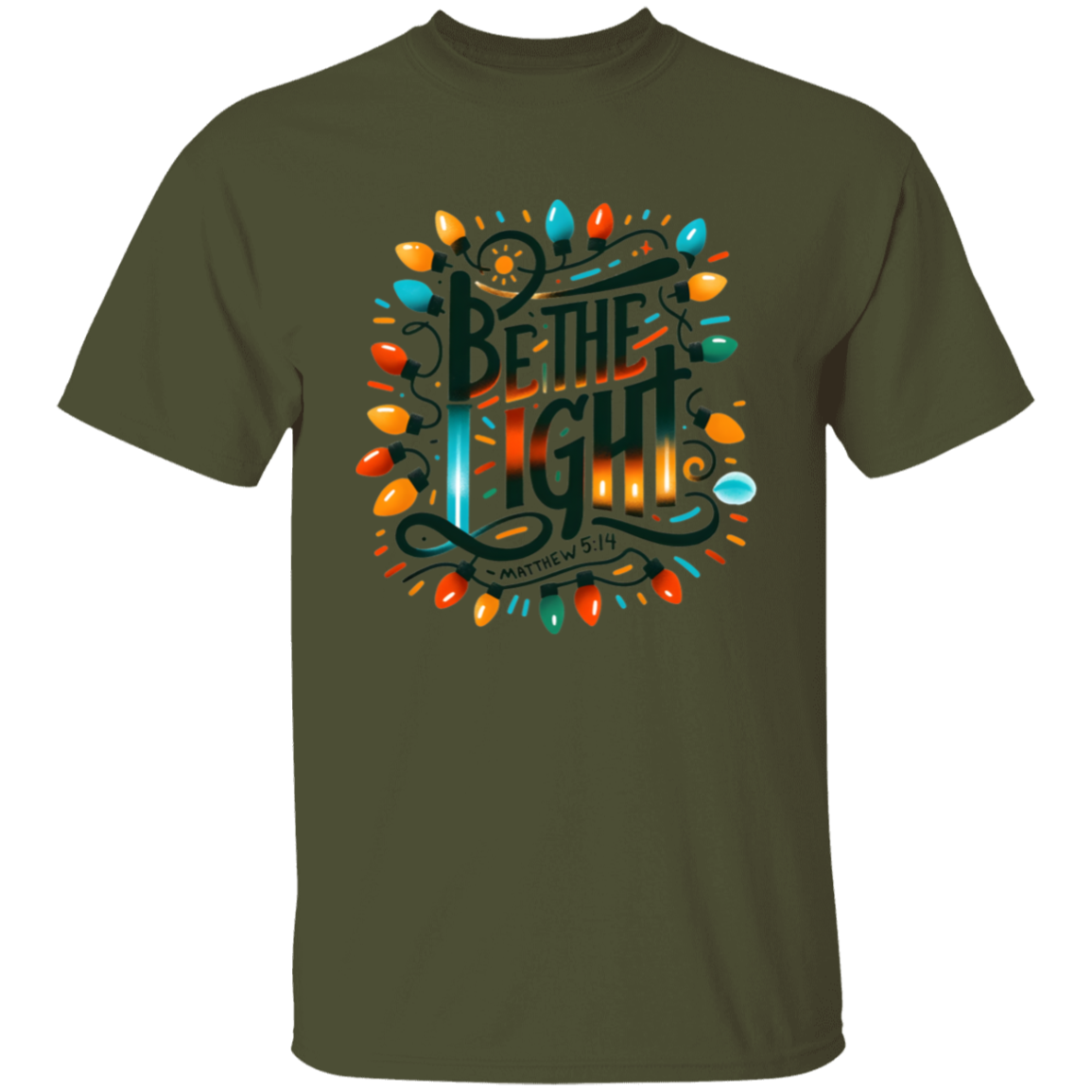 Be The Light Christmas Lights T-Shirt