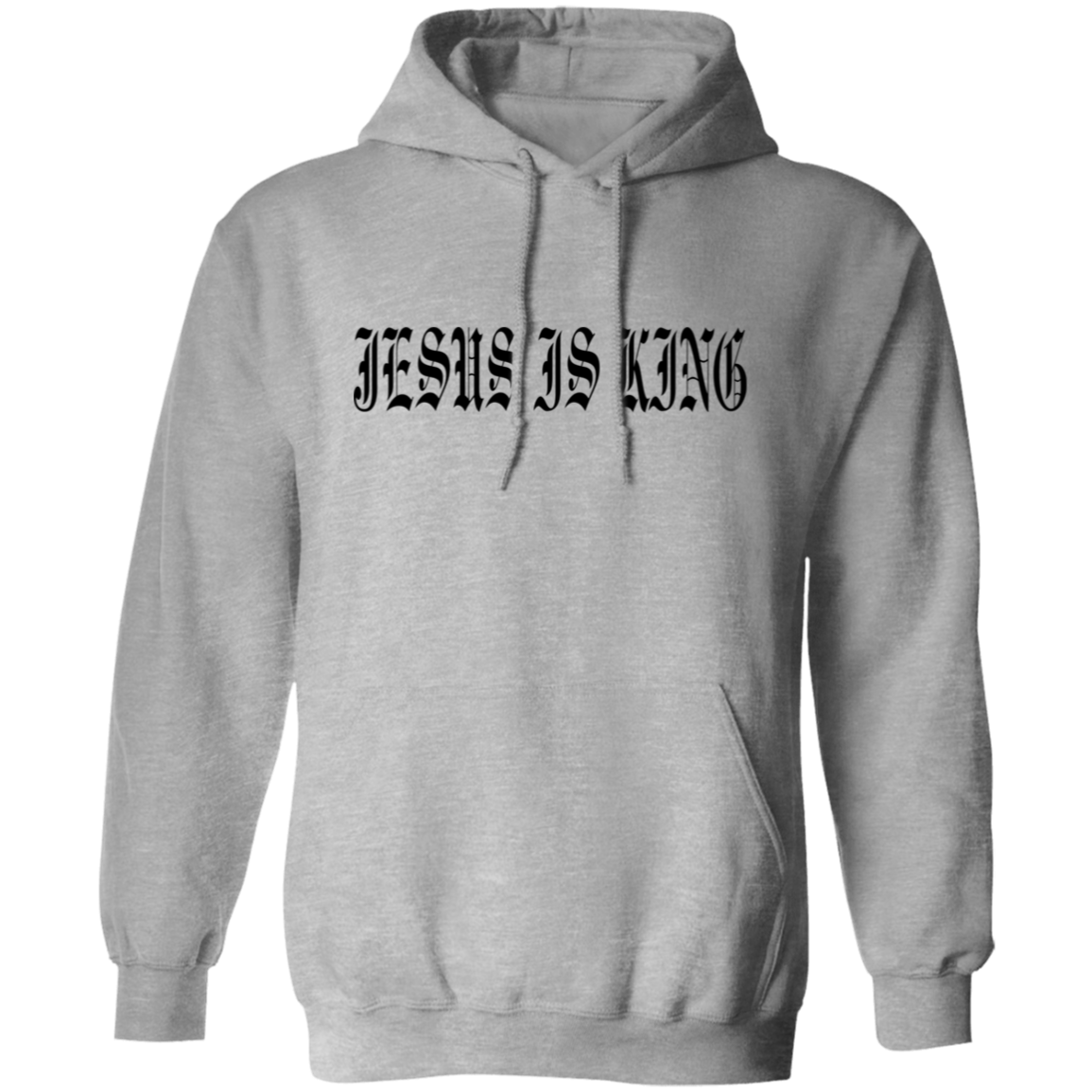 JESUS IS KING | OLD ENGLISH | Pullover Hoodie
