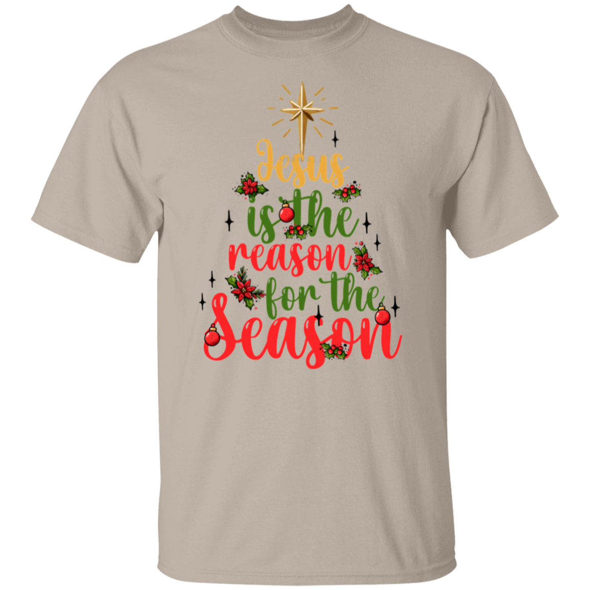 Jesus Is The Reason For The Season tree Christmas  T-Shirt
