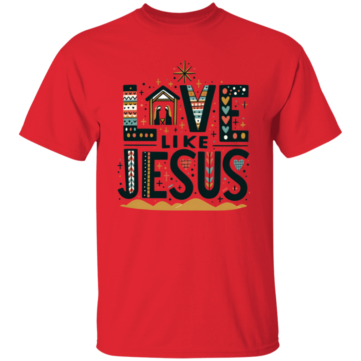 Love Like Jesus Christmas T-Shirt