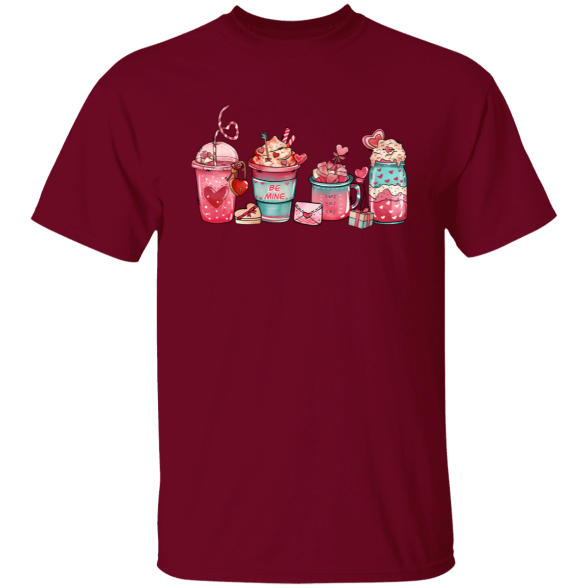 Be Mine Cute Drinks | Valentine | T-Shirt