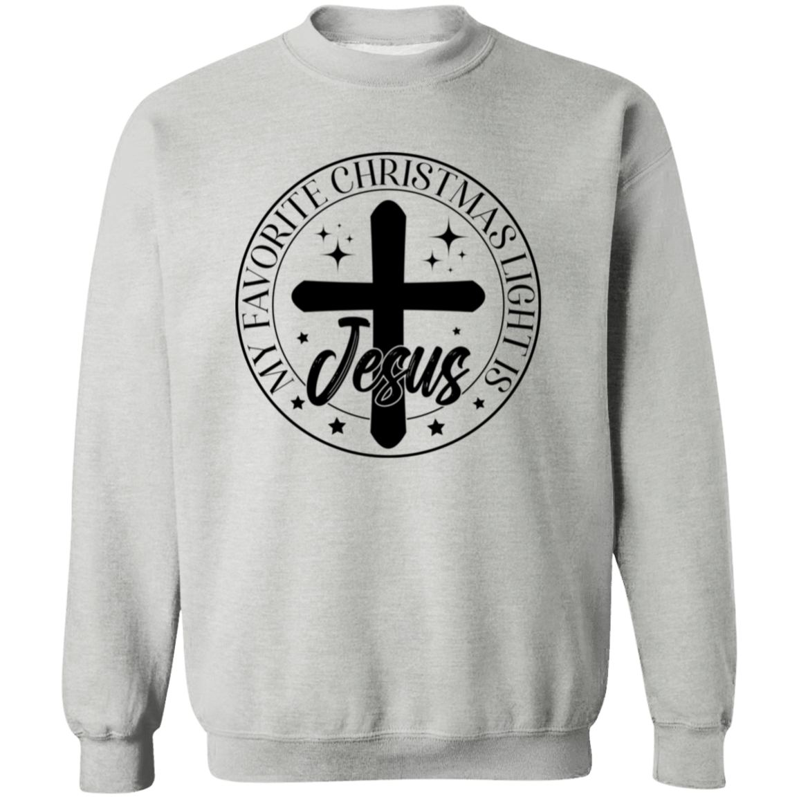 MY FAVORITE CHRISTMAS LIGHT IS JESUS SWEATSHIRT, Christian Christmas sweater, Jesus sweatshirt